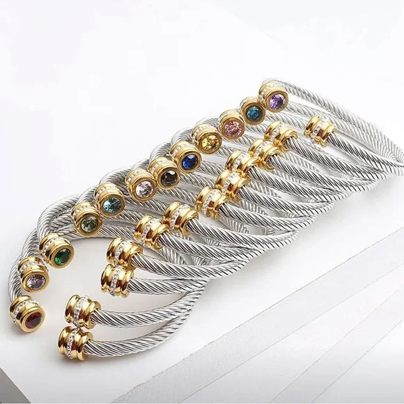 Birthstone Bangle - Picture 2 of 3